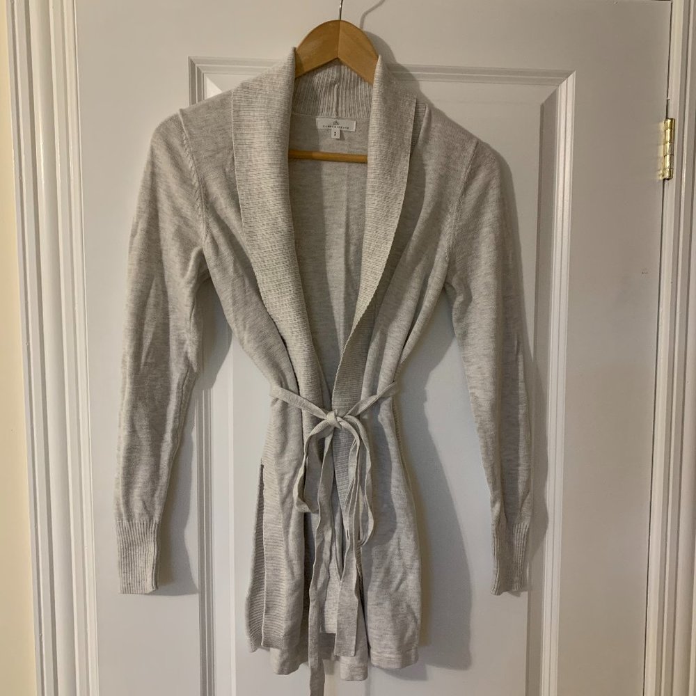 RW & Co. Cozy Light Grey Cardigan NWOT